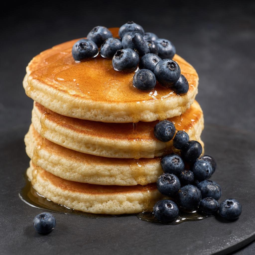 Protein-Pancakes mit Blaubeeren